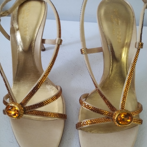 SERGIO ROSSI EVENING SANDAL, - Picture 4 of 12